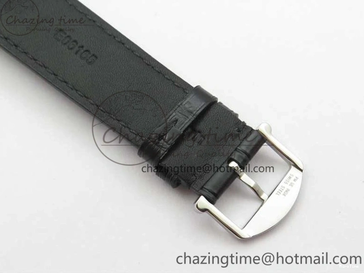 MIROTIME 0308 Vibrant Portofino IW459402 SS MKS 1:1 Best Edition White Dial on Black Leather Strap Miyota 7086